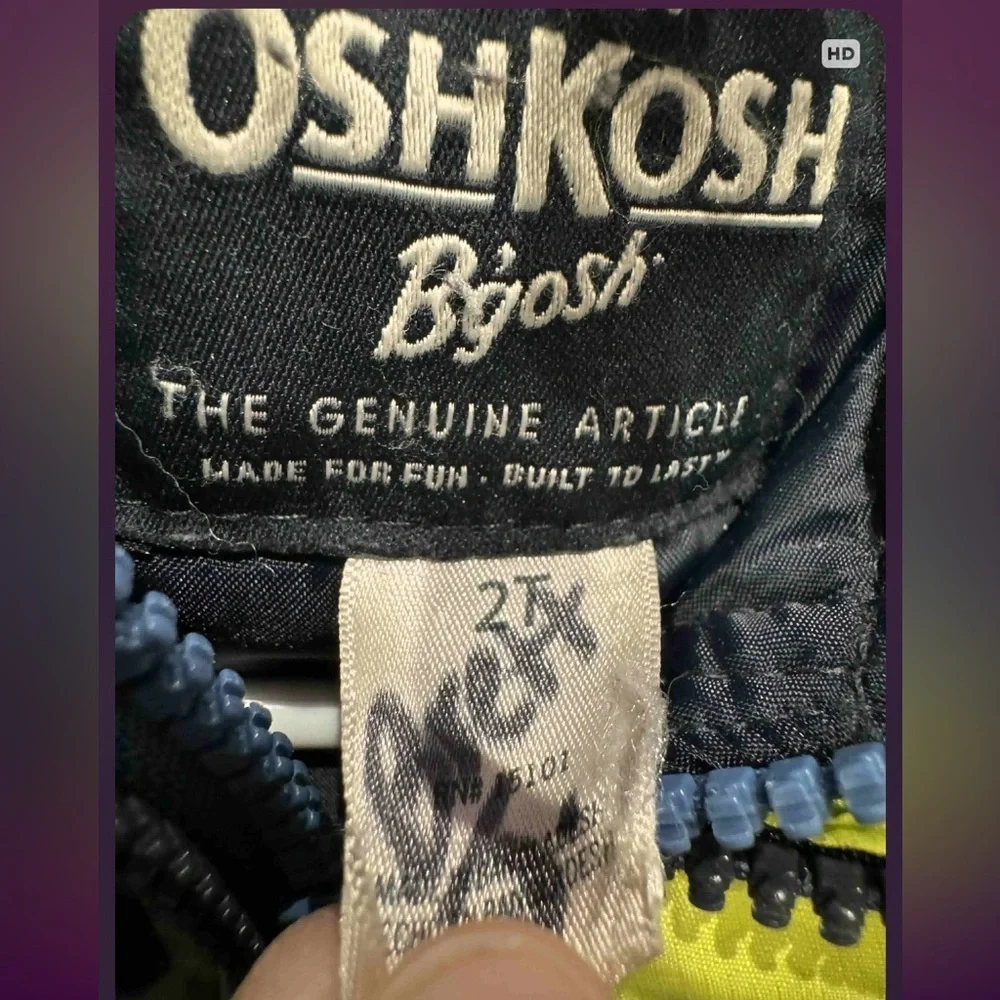 Okboshi Colorblock Hooded Jacket 2T